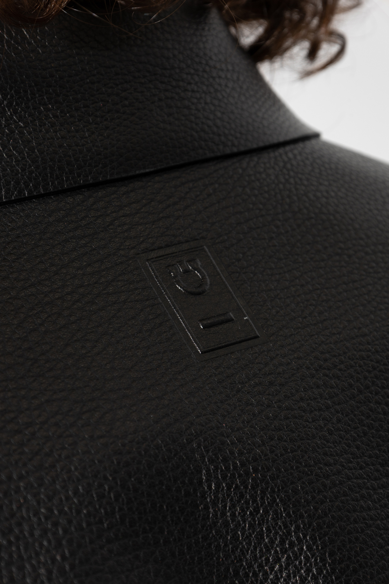 Black Leather jacket FERRAGAMO - Vitkac AS